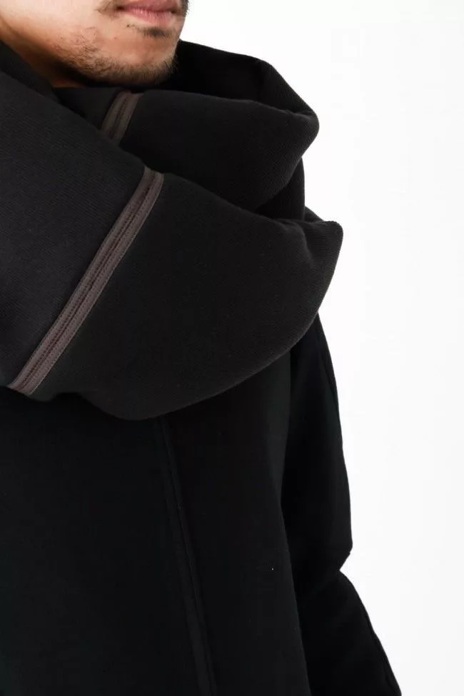 Devoa Gloves Scarves No Further Reduction - Snood silk & cotton DEVOA Black