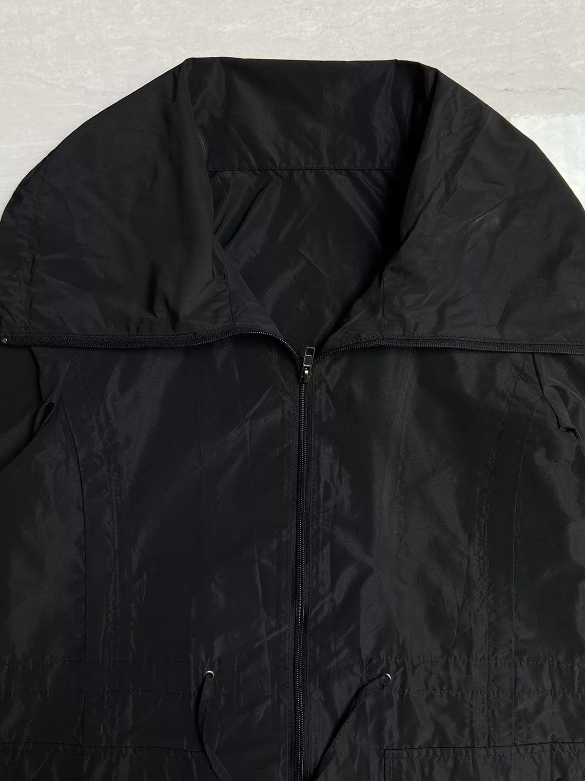Issey Miyake Light Jackets Issey Miyake SPECCHIO Black Zipper Jacket