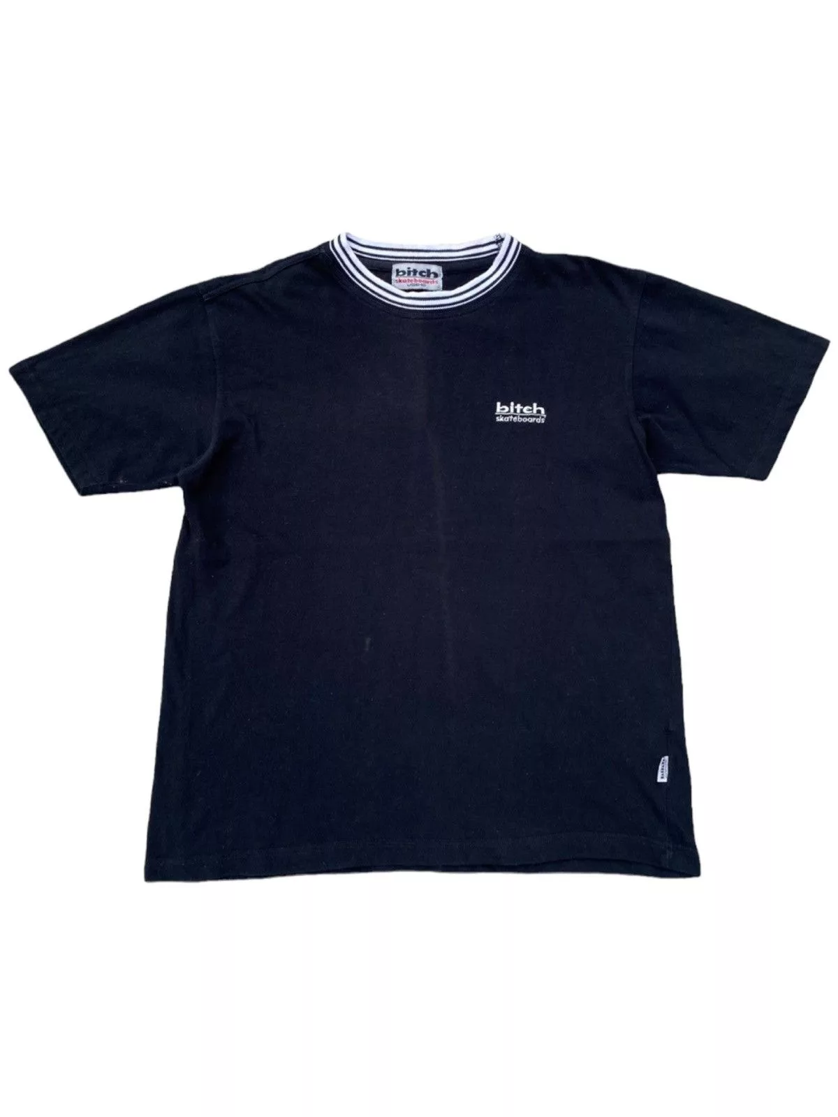 Vintage Short Sleeve T Shirts Bitch Skateboards Vintage Shirt. #W Black