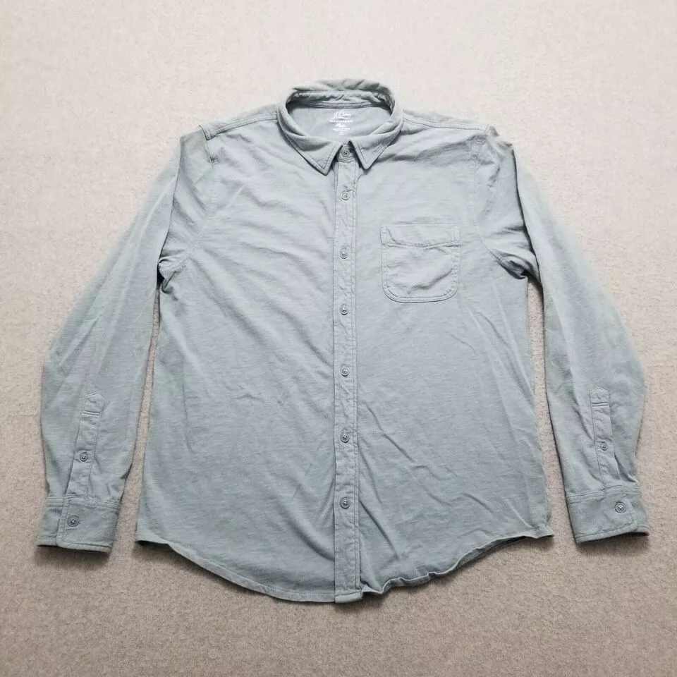 J.Crew Shirts Button Ups J.Crew J Crew Shirt Mens Large Button Up Long Sleeve Pocket Casual Blue