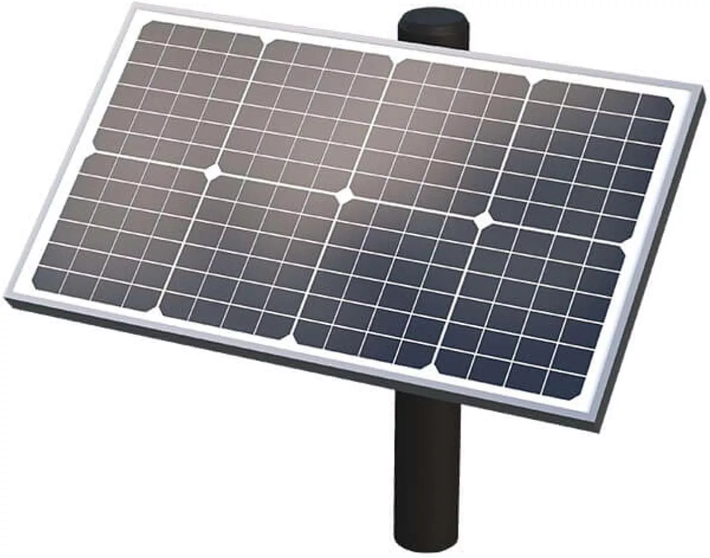 Ghost Controls 30 Watt Monocrystalline Solar Panel Kit for Automatic Gate Opener Systems Model AX30