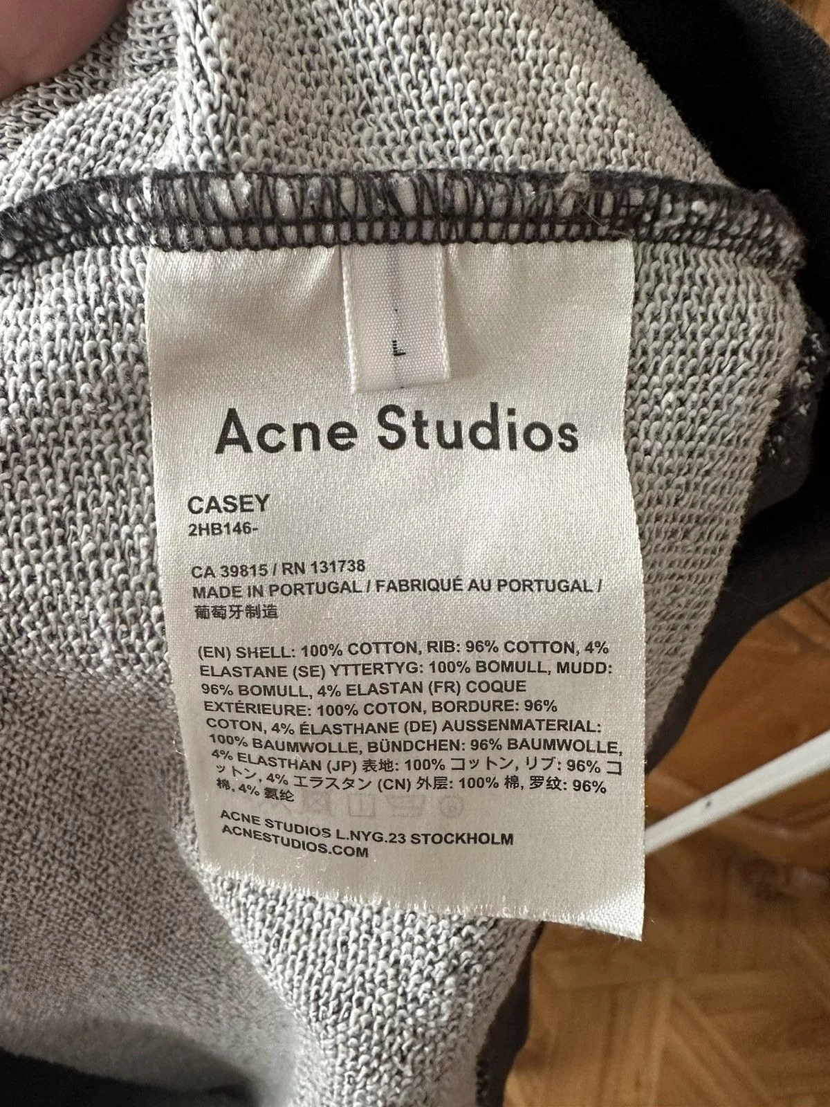 Acne Studios Sweatshirts Hoodies Acne studios creneck basic Gray