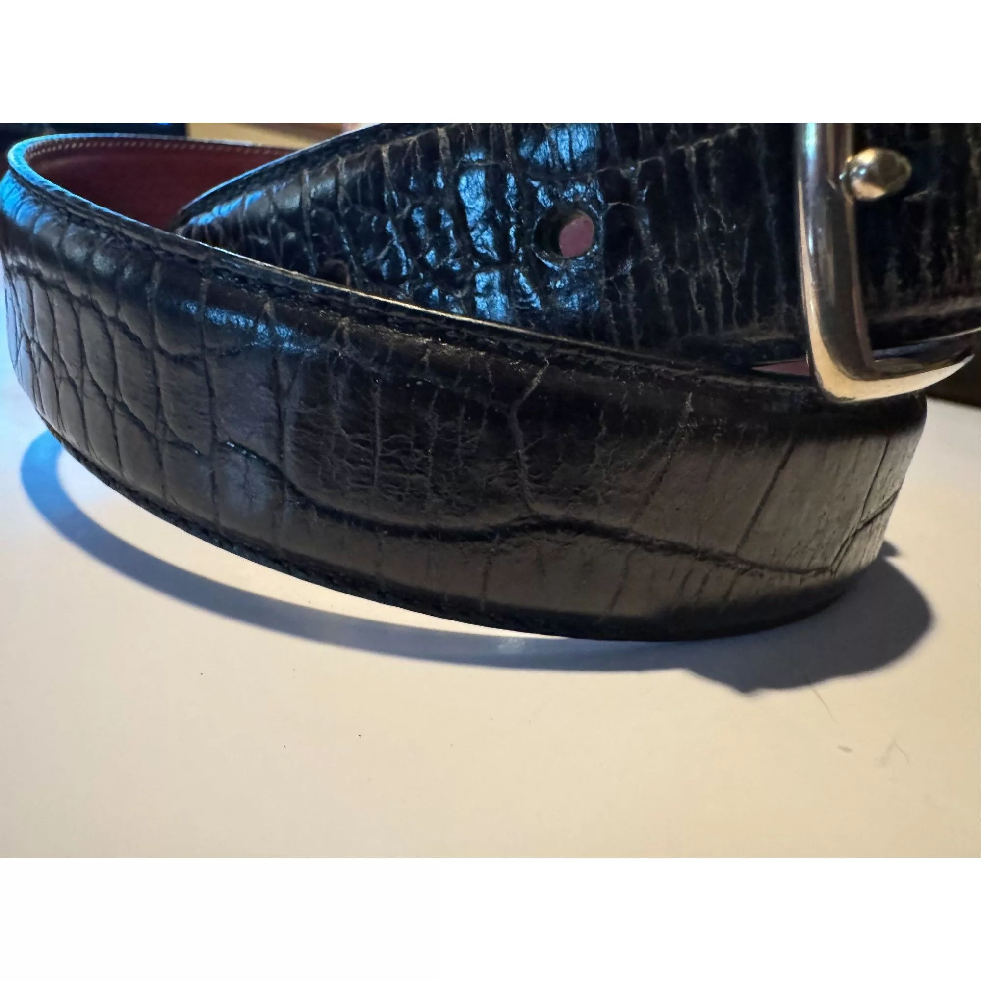 Coach Belts Men's Size 30 Coach Genuine Leather Black 5903 Belt