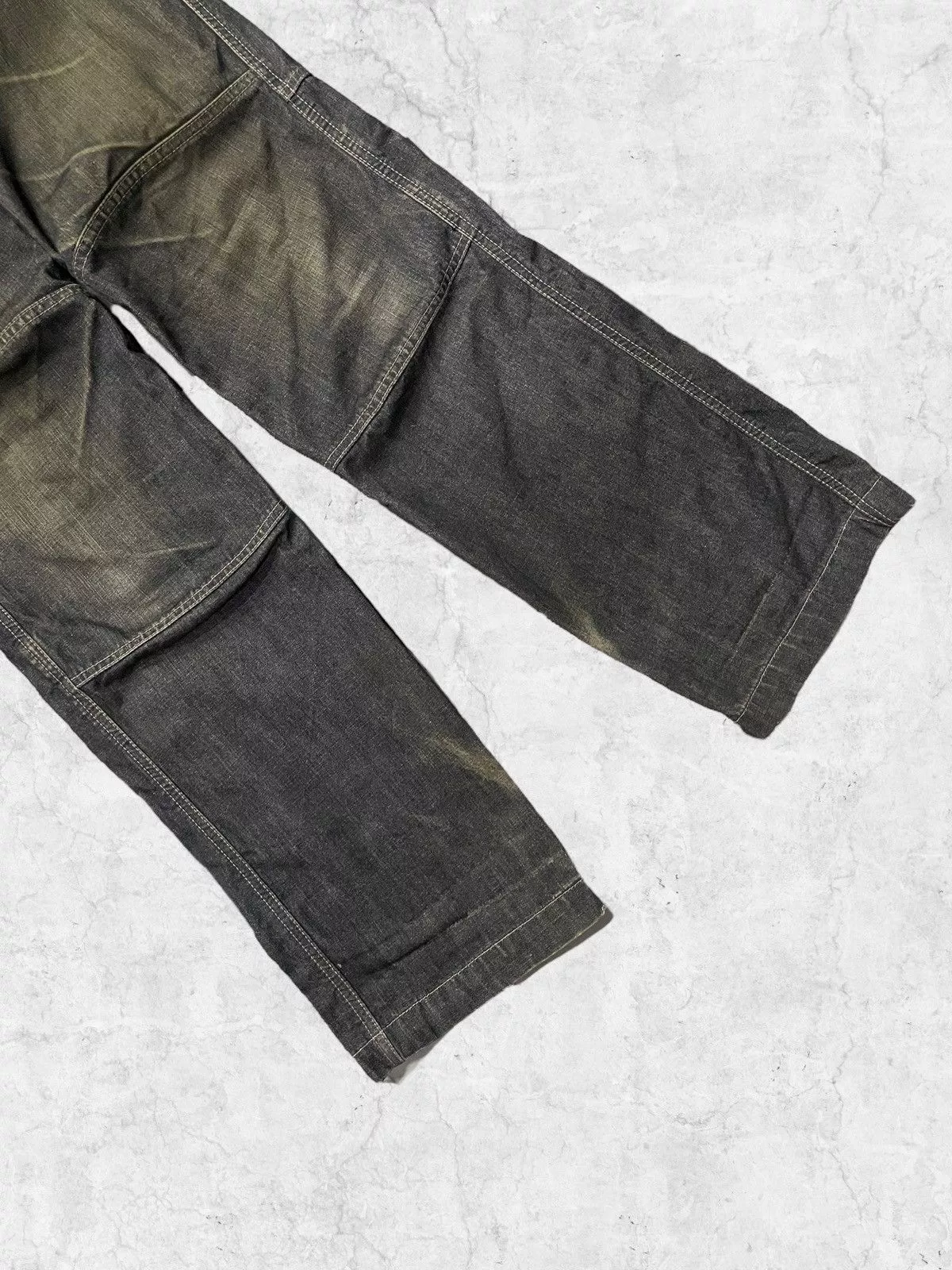 Marithe + Francois Girbaud Denim Marithe + Francois Girbaud × Vintage Y2K Marithe Francois Girbaud Hagi Denim With Leather Belt Gray