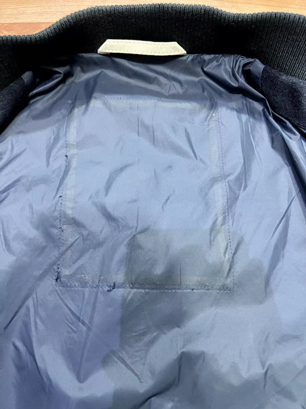 Hugo Boss Leather Jackets HUGO BOSS VARSITY JACKET Blue