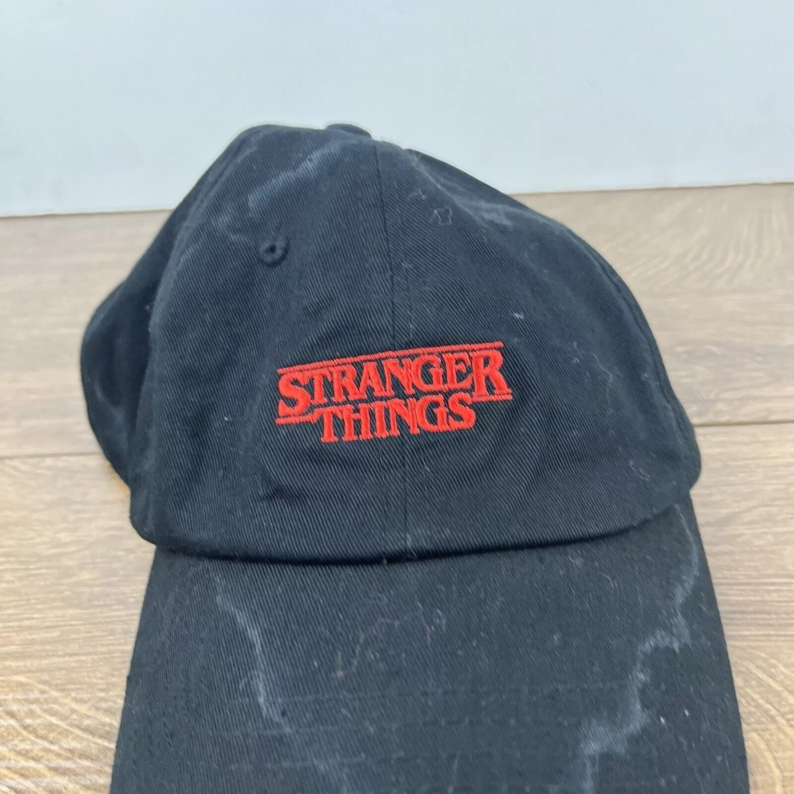 Other Hats Other Stranger Things Hat Black Adjustable Hat Black Stranger Thin