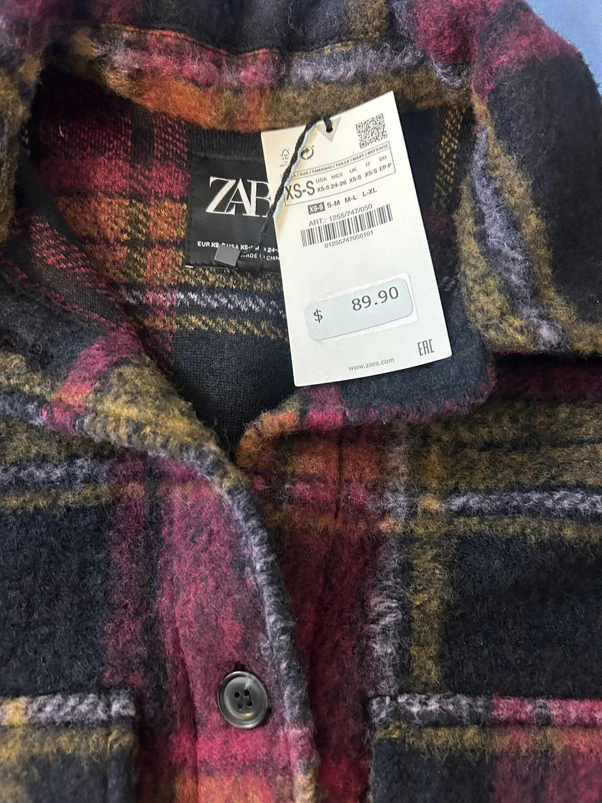 Zara Jackets zara wool blend jacket xs/s Multi
