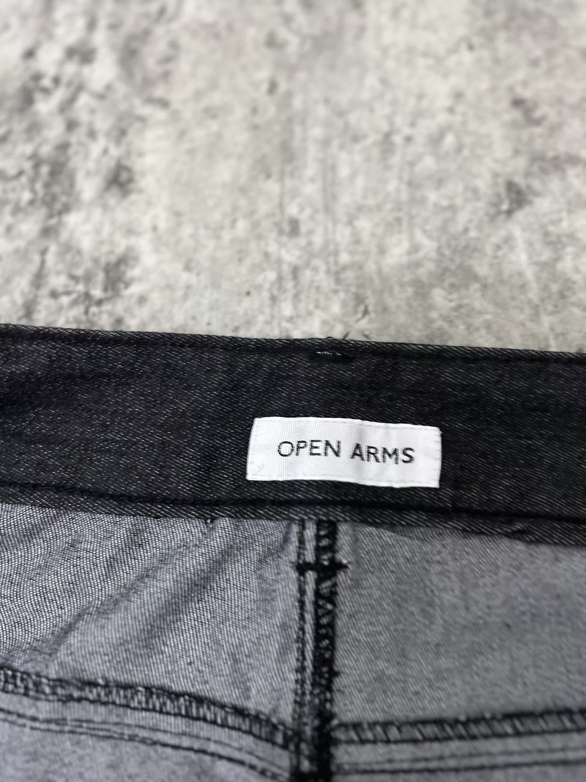 Japanese Brand Casual Pants Japanese Brand Open Arms Pants Black Vintage