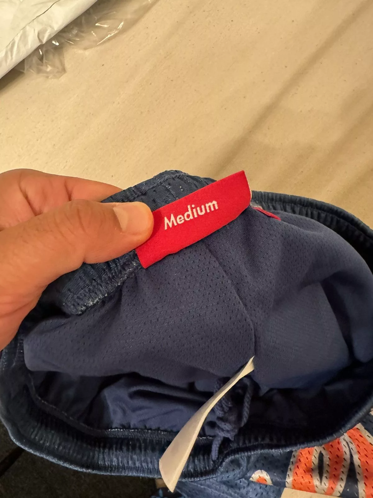 Supreme Shorts Supreme Big Script Mesh Shorts Blue