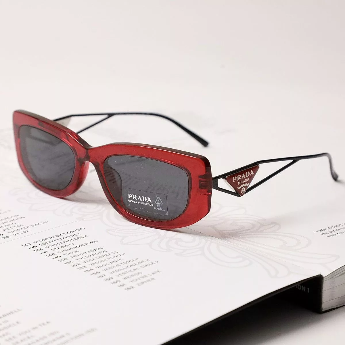 Prada Sunglasses PRADA 0PR 14YS SUNGLASSES Red