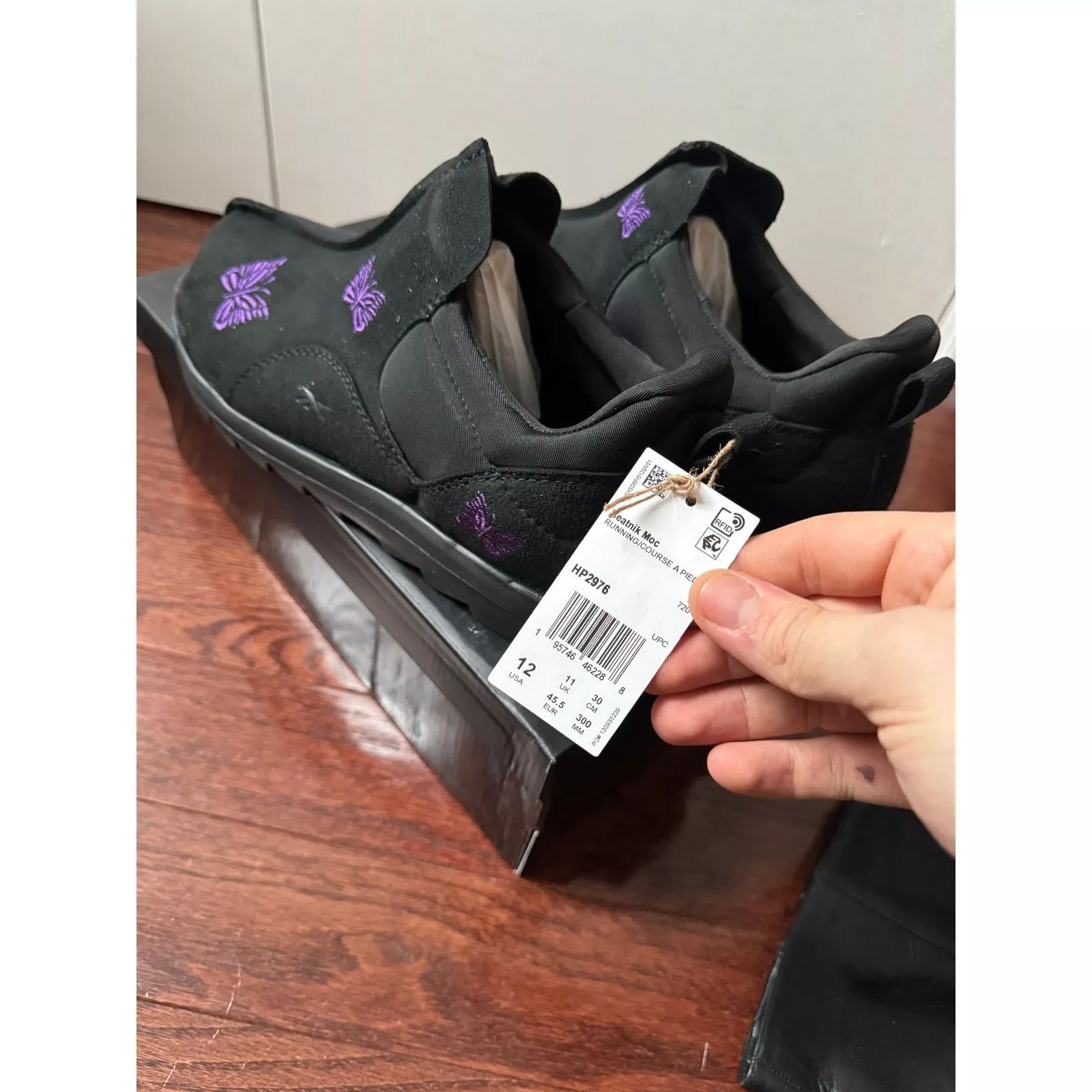 Needles Casual Leather Shoes Needles Beatnik Black