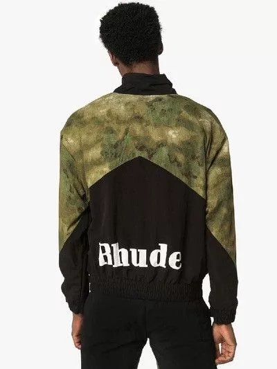 Rhude Light Jackets Rhude Camo Pill Flight Jacket Windbreaker Black
