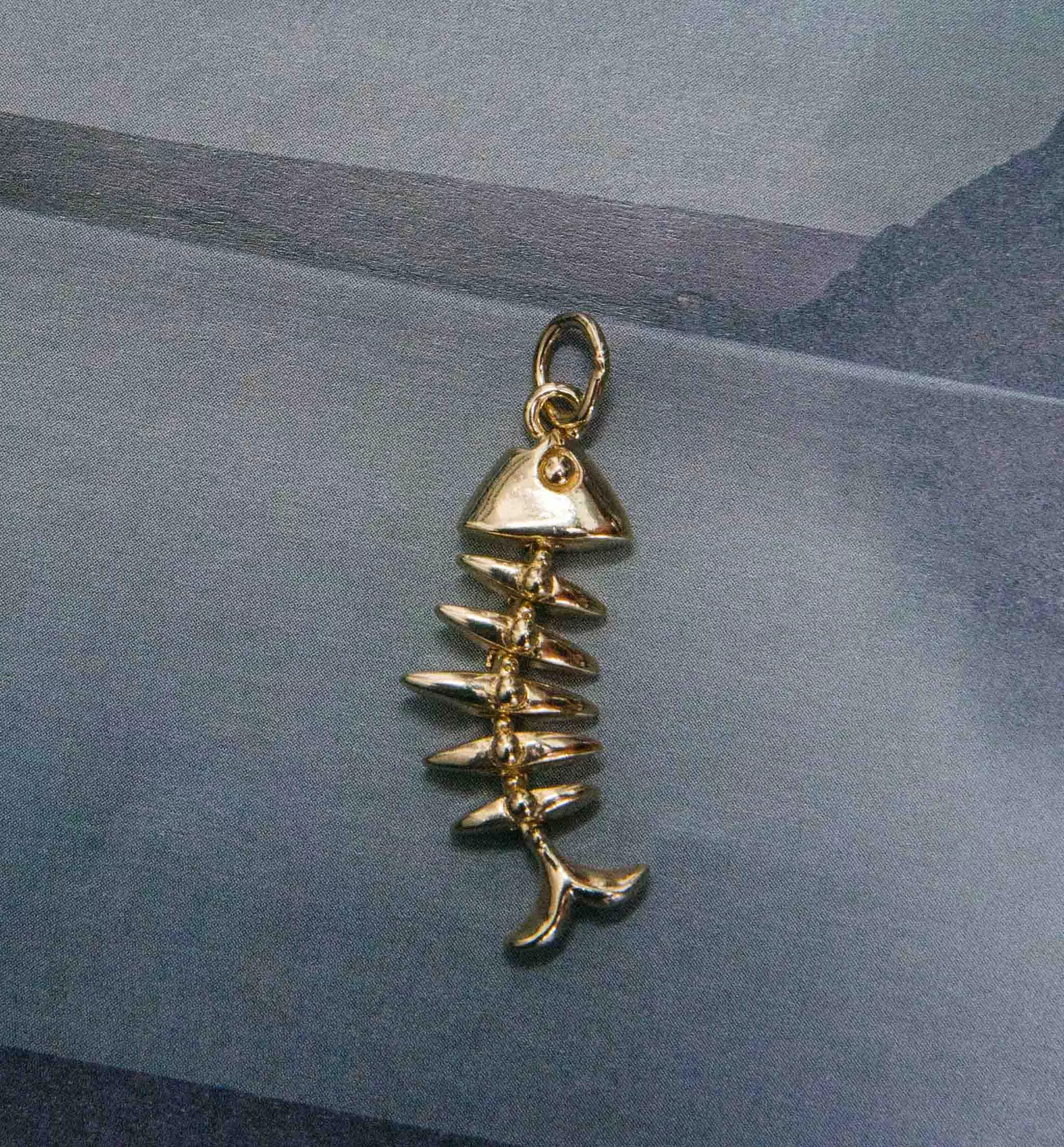 The Skeleton Fish Charm