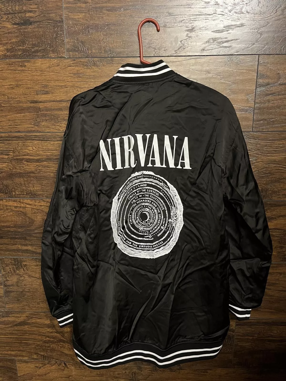 Designer Light Jackets Designer Nirvana Vestibule Jacket - Buttoned Varsity Jacket - 2XL Black