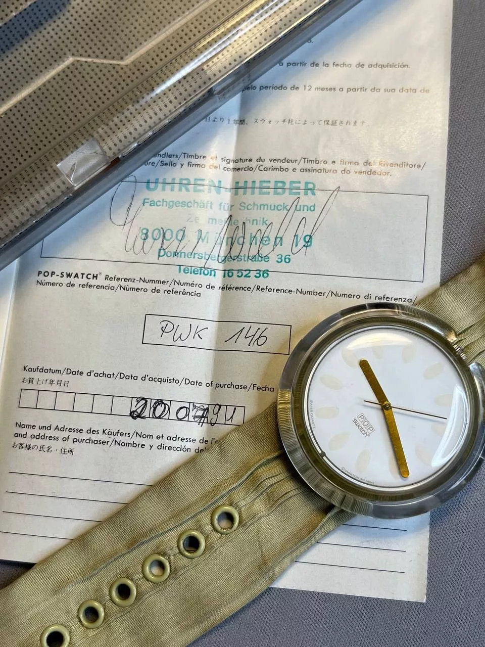Swatch Watches Swatch × Vintage Pop Swatch PWK146 NYMPHAEA 1991' White