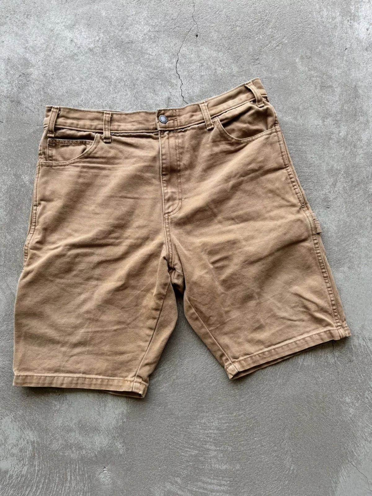 Dickies Shorts Dickies Single Knee Washed Pants Brown