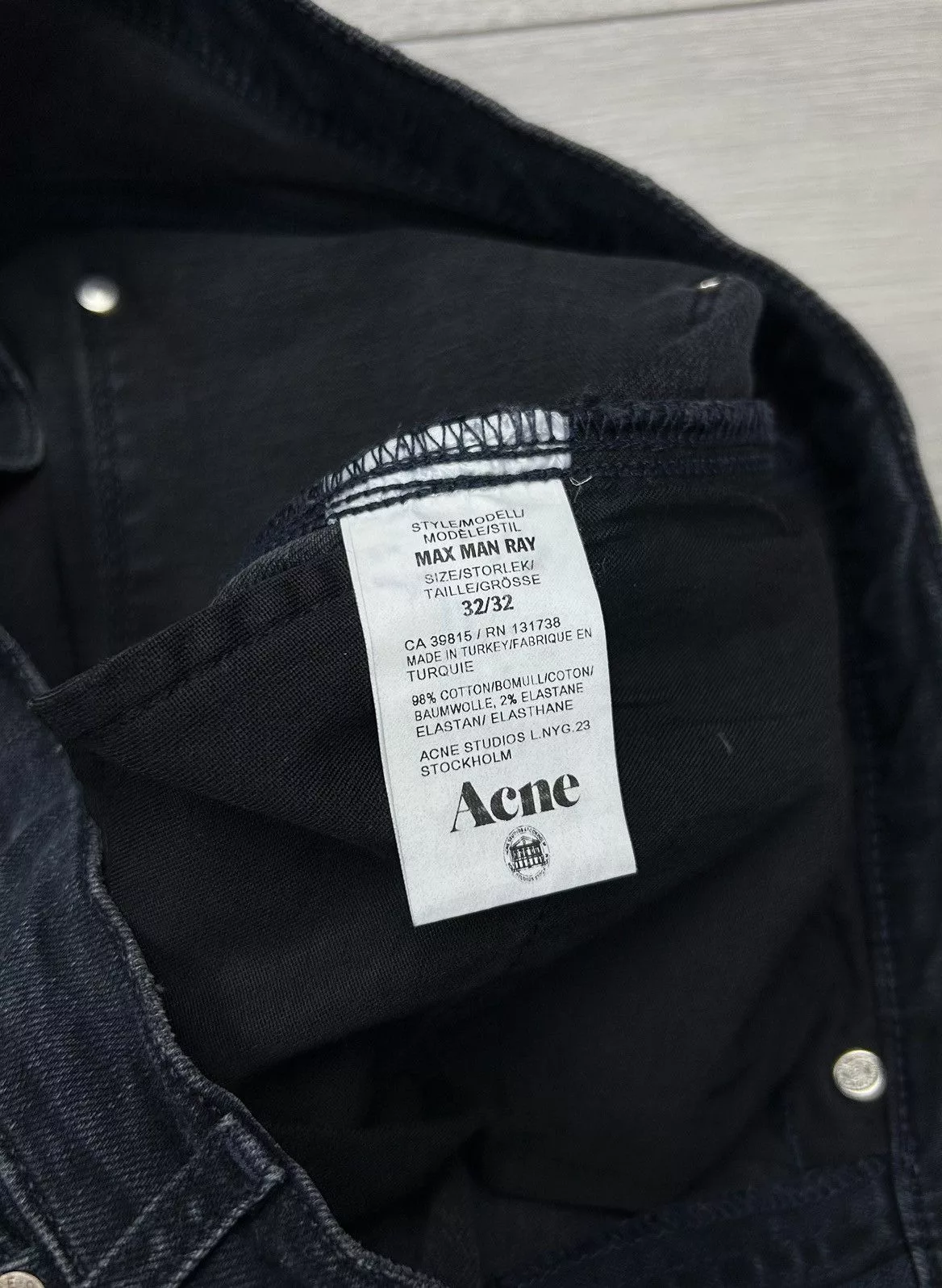 Acne Studios Denim Acne Studios Max Man Ray denim jeans size 32/32 Blue