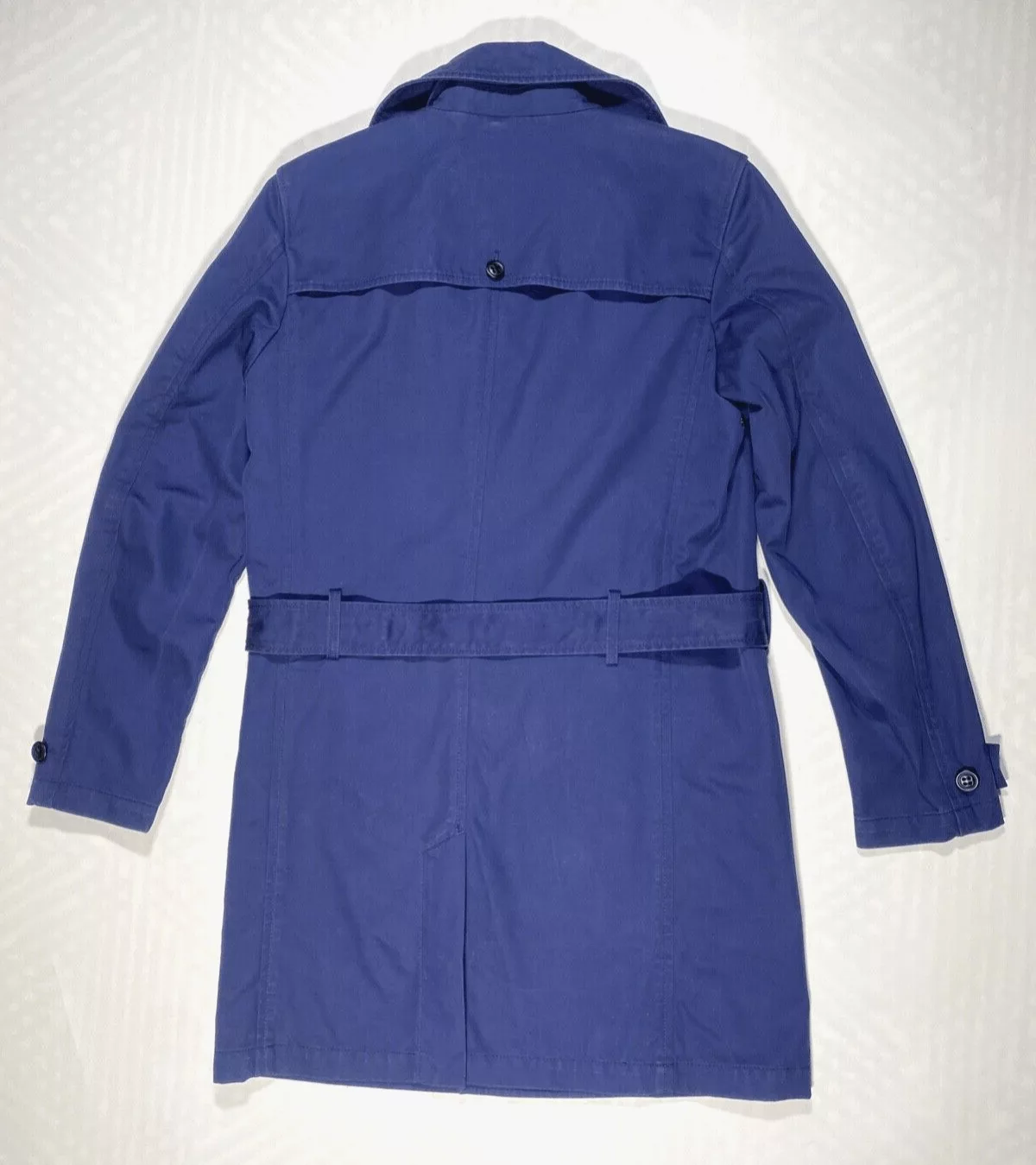 Diesel Raincoats DIESEL Belted Trench Coat S Blue