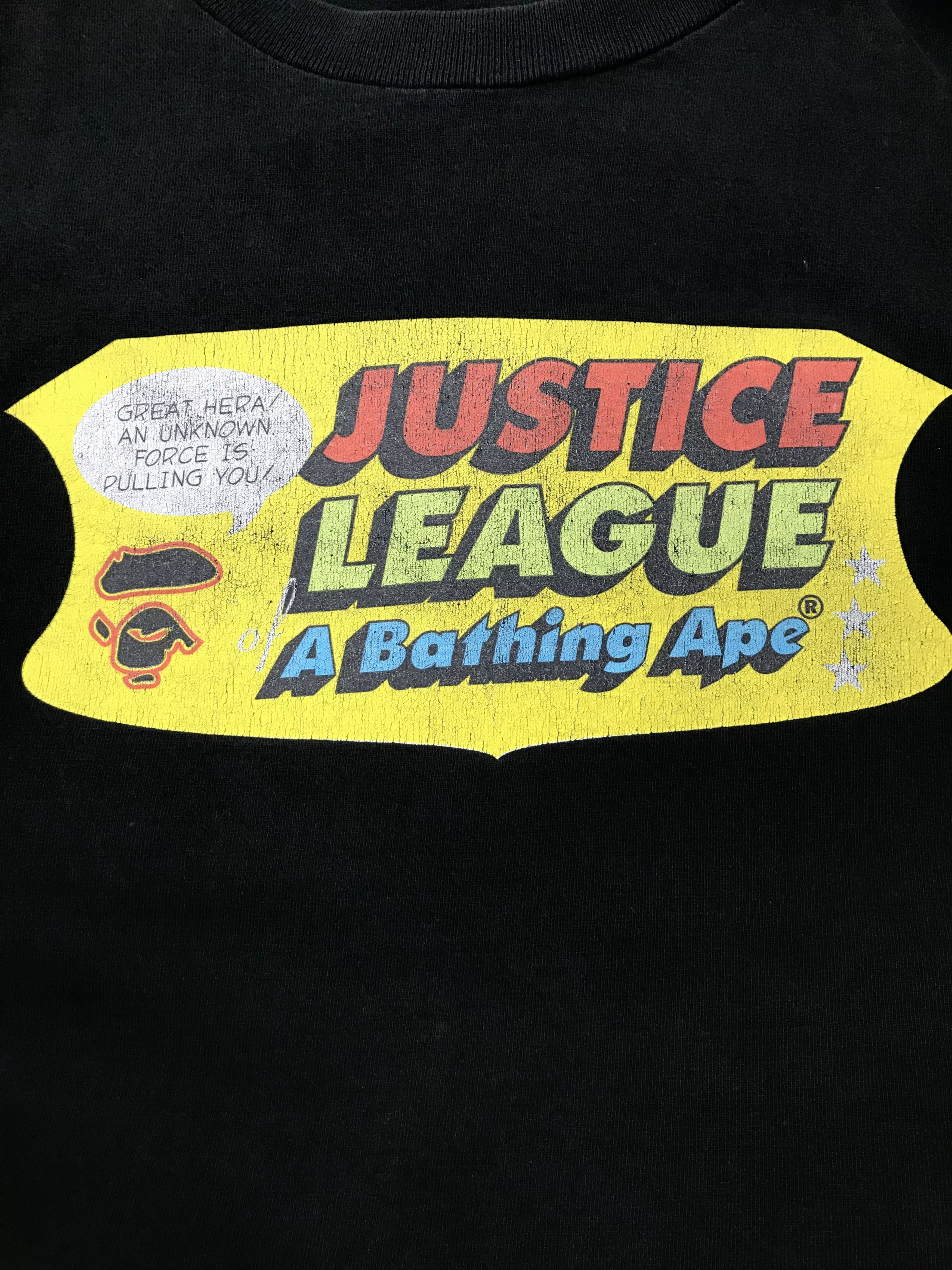 Bape Short Sleeve T Shirts Bape Justice League Tee Black