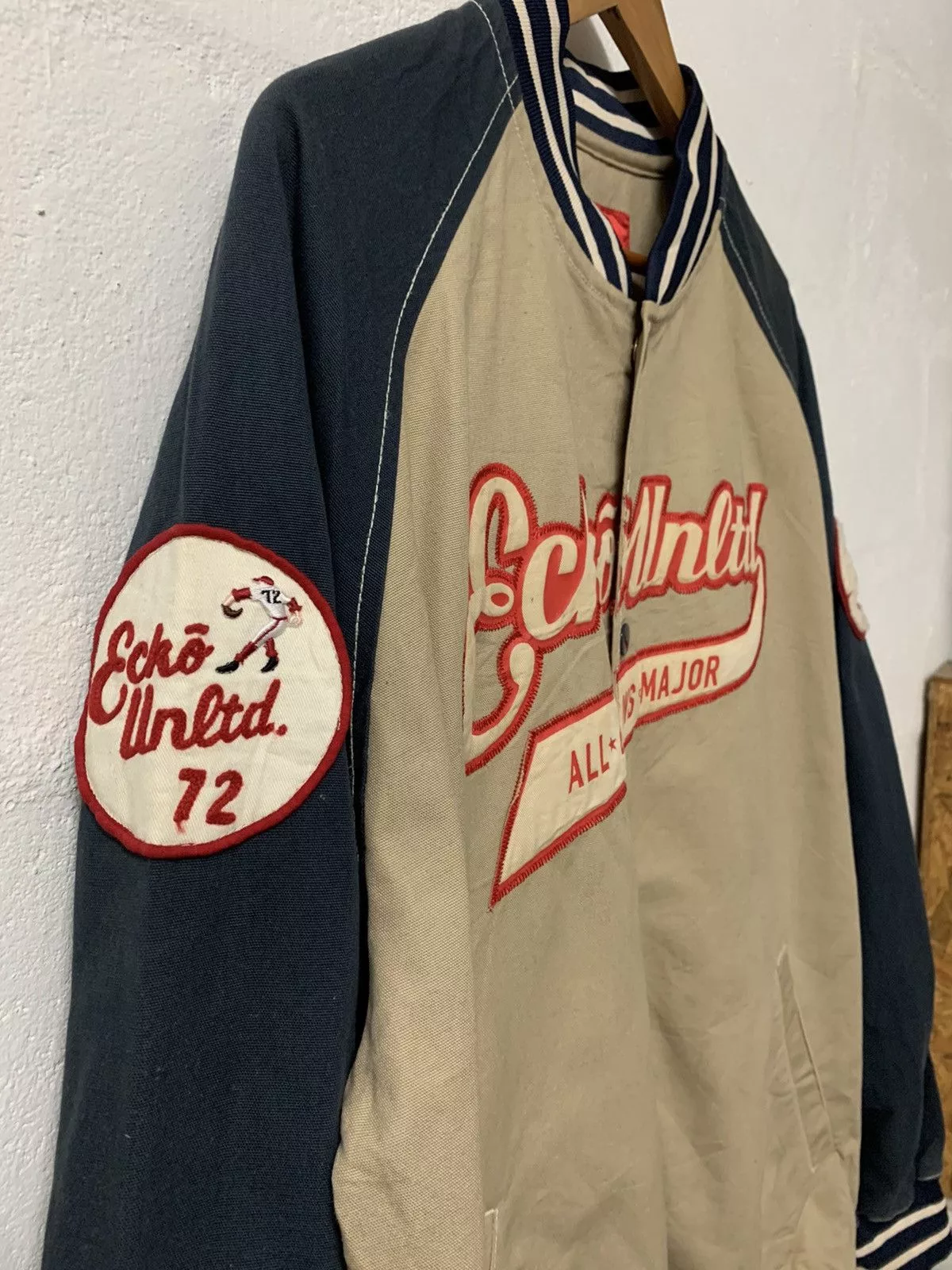 Ecko Unltd. Light Jackets Ecko Unltd. × Vintage Vintage Ecko Unltd Varsity Jacket Brown