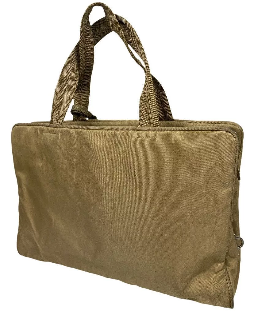 Prada Shoulder Bags Prada Tessuto Nylon Shoulder Bag Gold