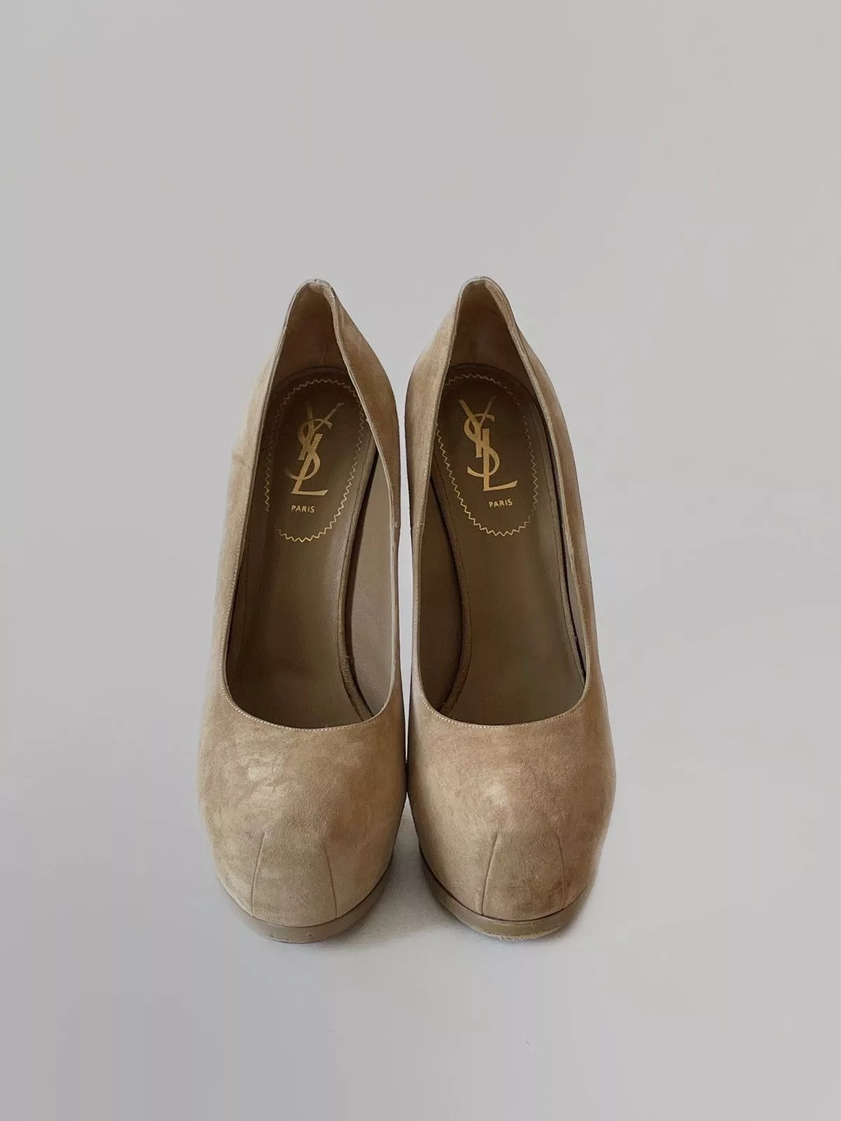 Yves Saint Laurent heels shoes Beige