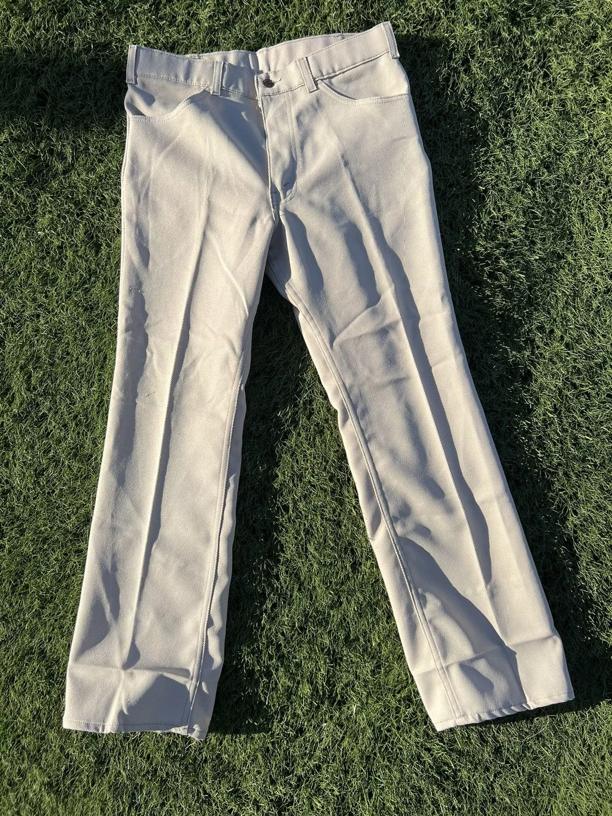 Levi's Vintage Clothing Casual Pants Levi's Vintage Clothing × Vintage Levis vintage white tab pants Beige