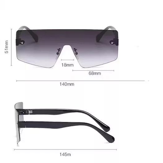 Electric Visual Sunglasses Electric Visual × Vintage Vintage rimless sunglasses Brown Streetwear