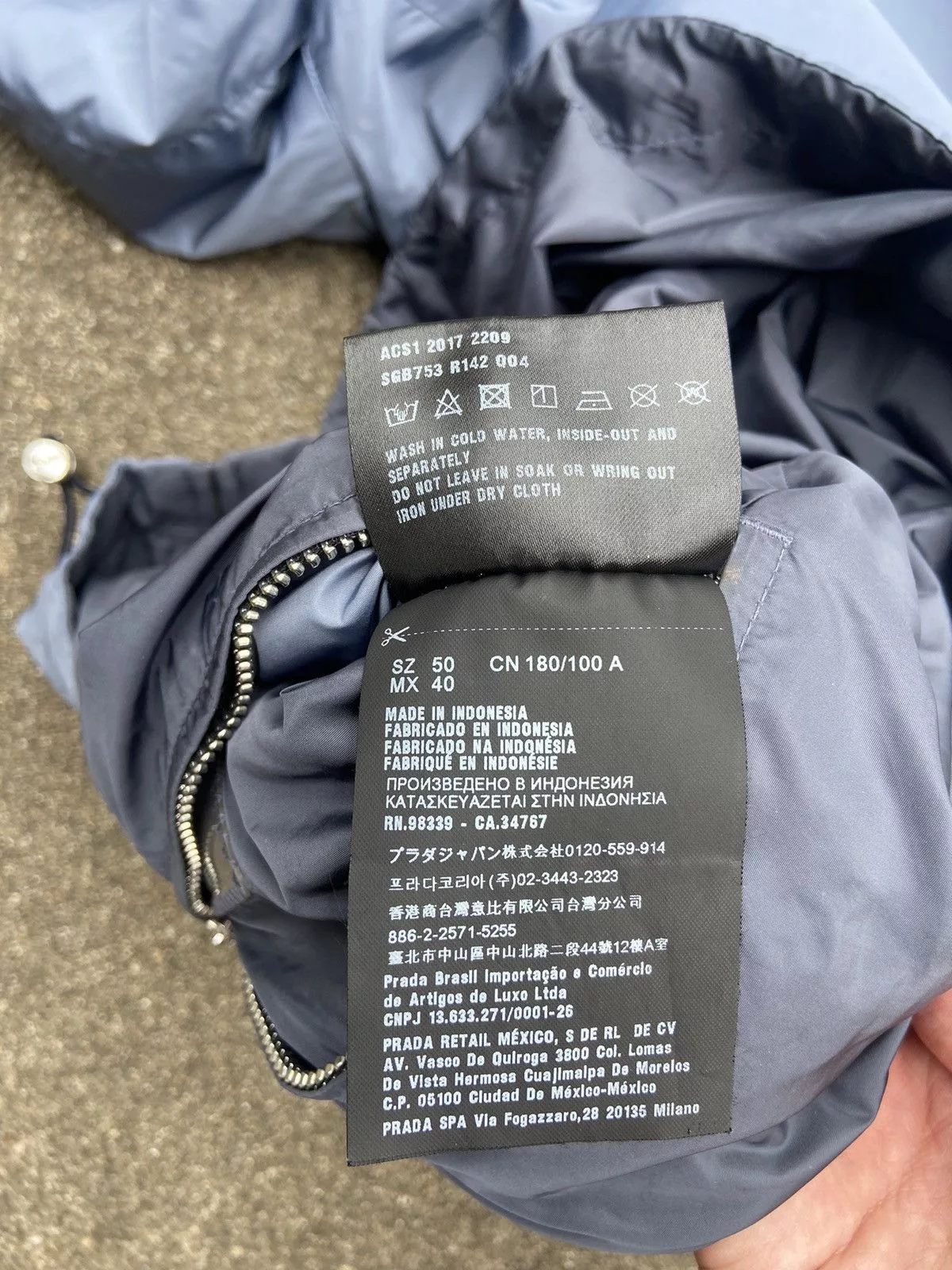 Prada Light Jackets 2017 Prada Reversible Jacket Blue Avant-Garde