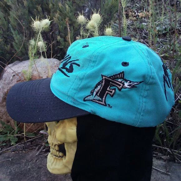 MLB Hats MLB × Vintage Vintage 90s Florida Marlins Two Tone Snap Back Hat Multi