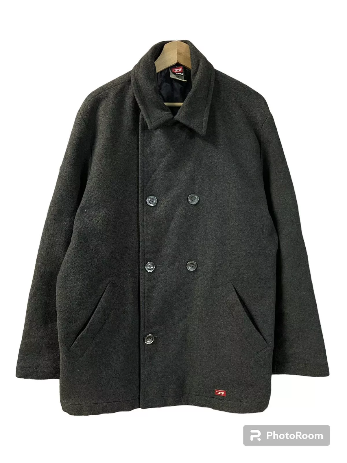 Diesel Heavy Coats Diesel × Vintage 💥🔥 Vintage Diesel Wool Double Button Jacket Black