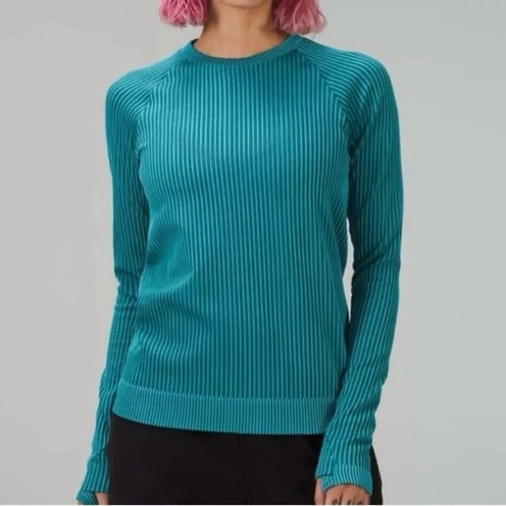 Lululemon Sweatshirts Lululemon Rest Less Pullover Rib Green Jasper / Oceanic 10