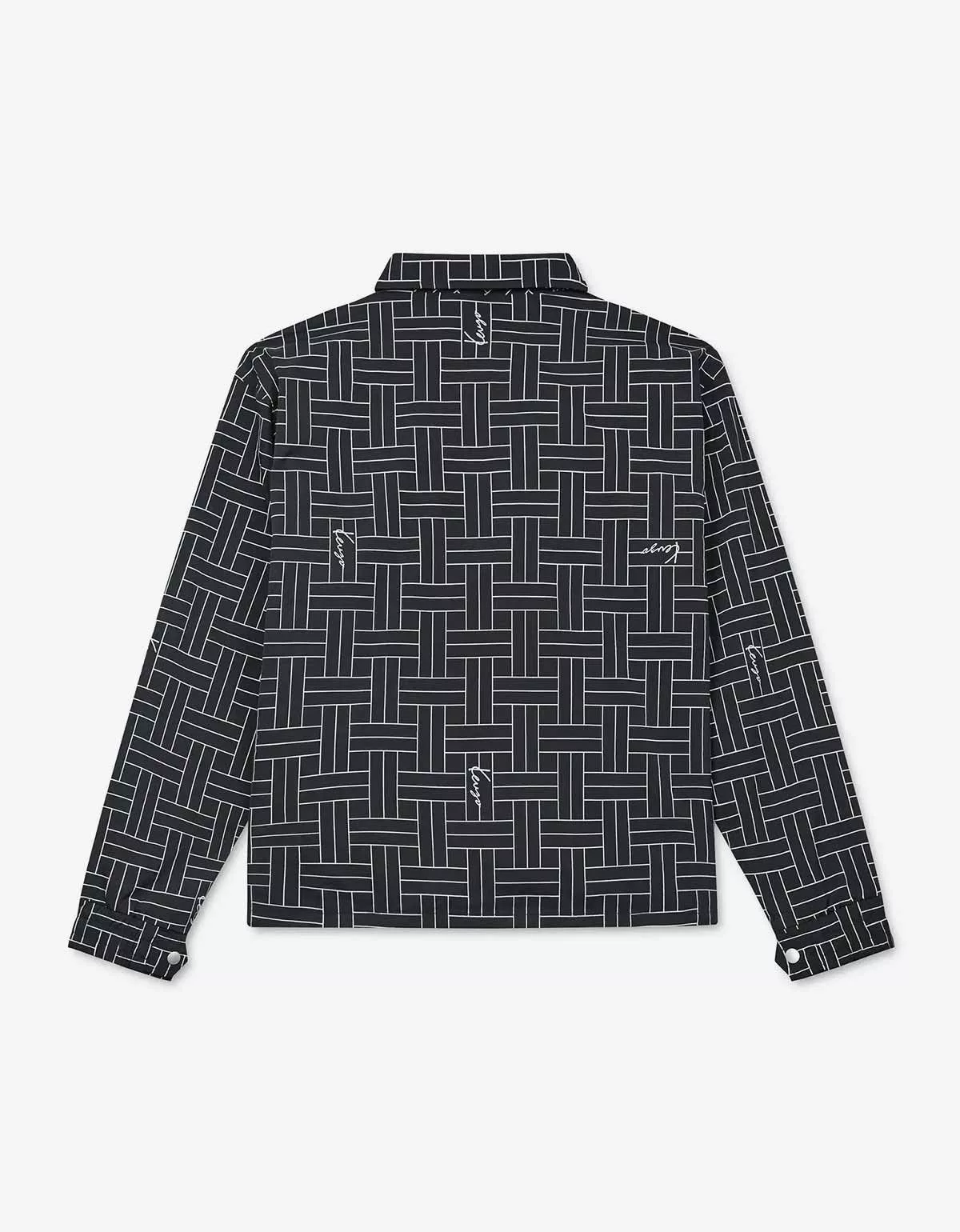 Kenzo Light Jackets Kenzo Black Kenzo Weave Windbreaker