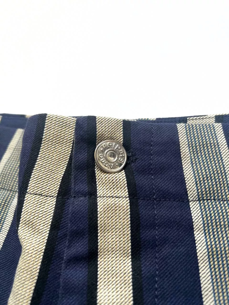 Acne Studios Shorts Acne Studios × Japanese Brand Acne Studios Pell den denim striped shorts Multi Streetwear