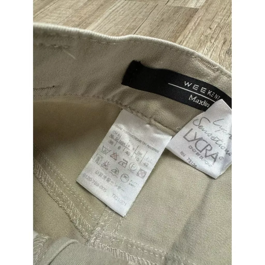 Weekend Max Mara Joggers Weekend Max Mara MaxMara Trousers Beige Size: 40