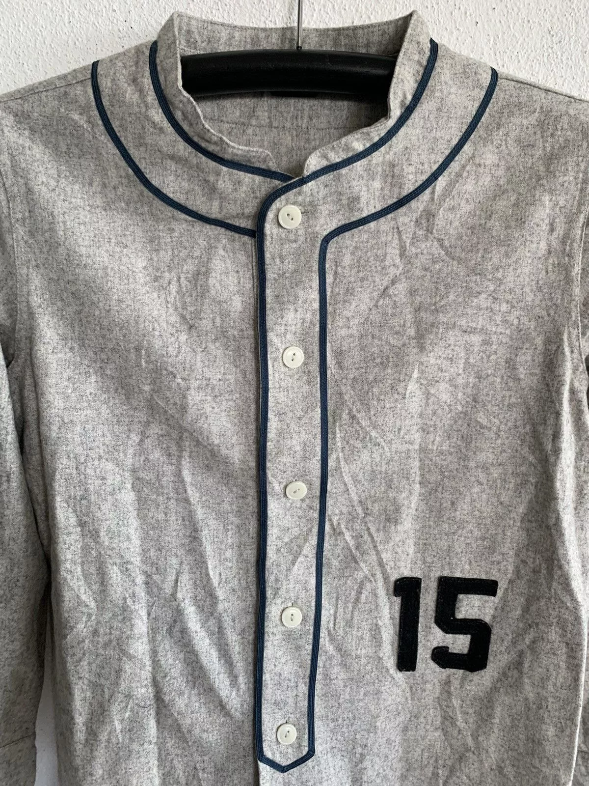Champion Shirts Button Ups Baseball Champion Flannel Shirt Gray Sportswear