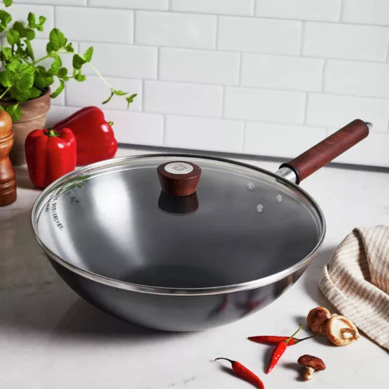 Dragon 12" Wok w/Lid