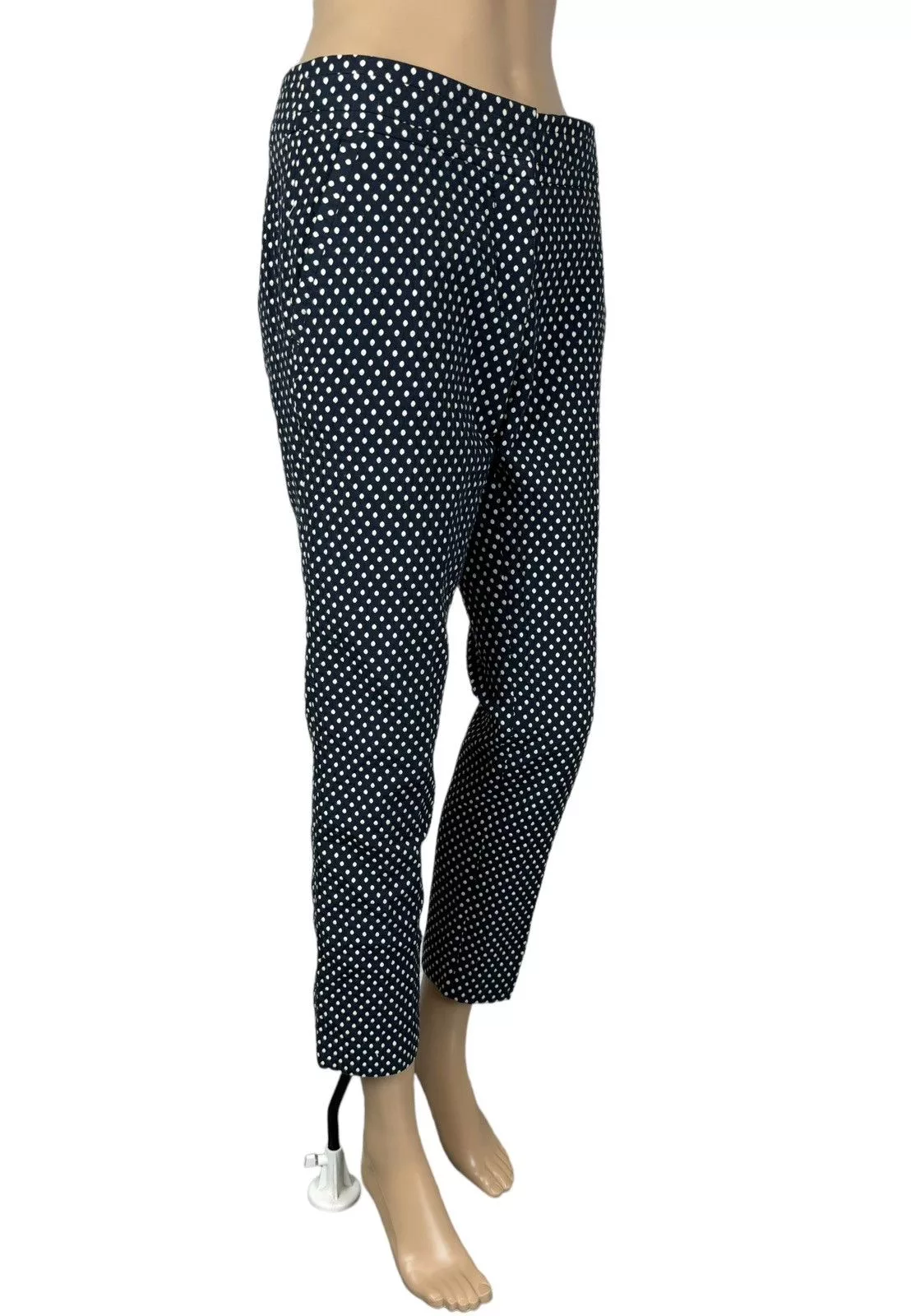 Tory Burch Pants Tory Burch Polka Dot Chino Pants size 6 Blue