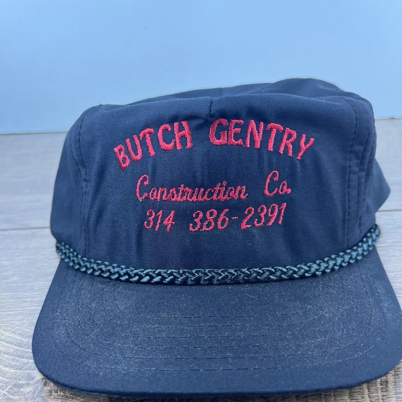 Other Hats Other Butch Gentry Construction Hat Black Adjustable Hat Black Adu