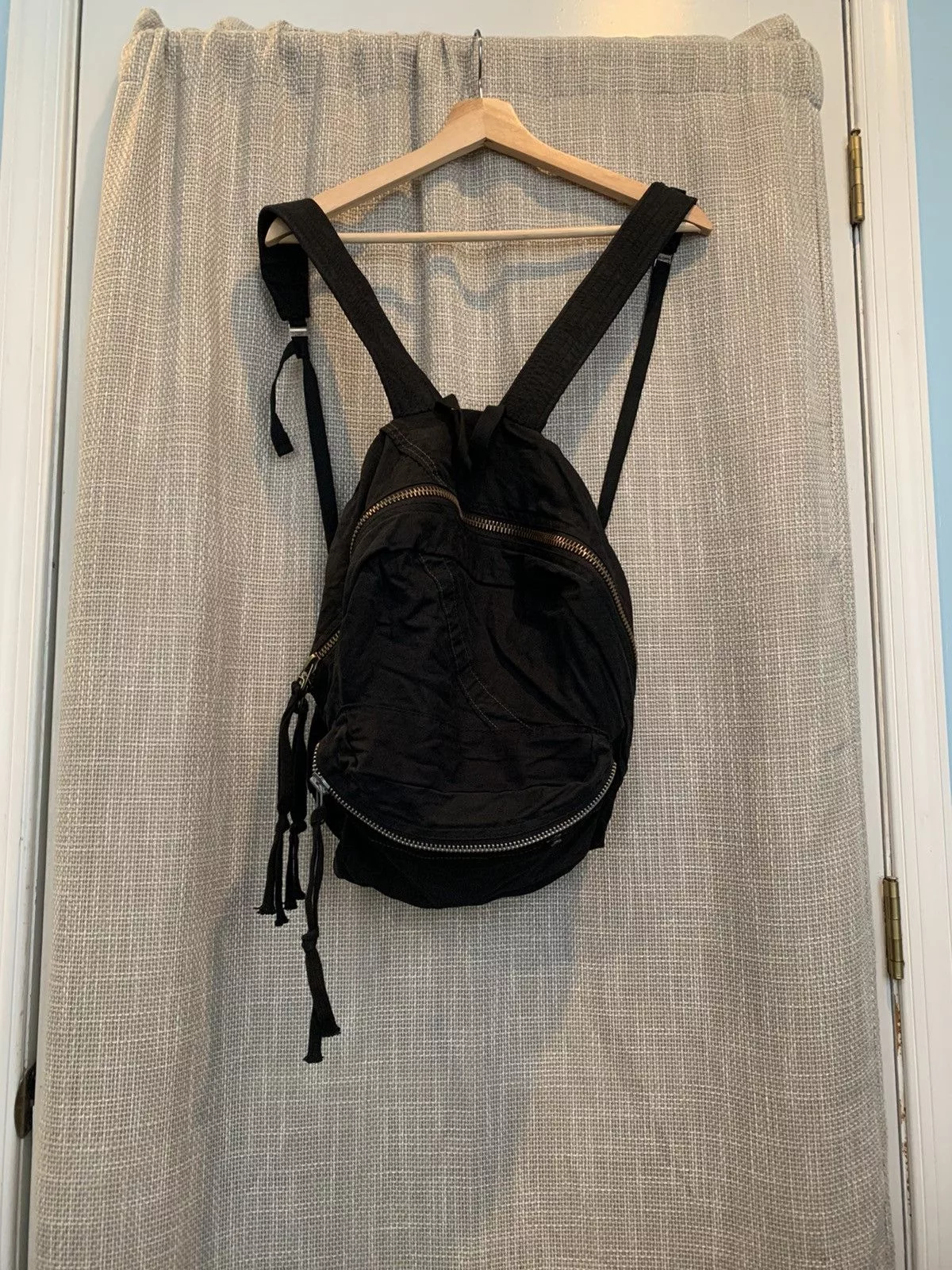 Greg Lauren Bags Luggage Greg Lauren Scraps Black Patchwork Canvas Backpack