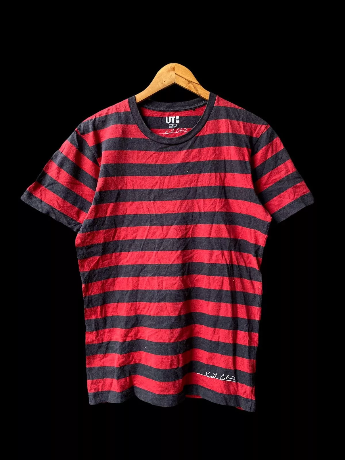 Nirvana Short Sleeve T Shirts Nirvana × Uniqlo ❗️Kurt Cobain X Uniqlo Tee❗️ Red Vintage