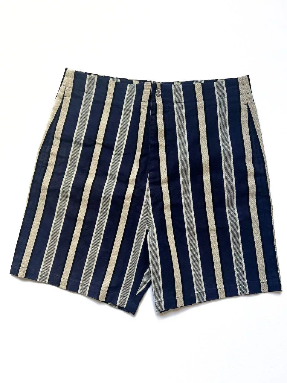 Acne Studios Shorts Acne Studios × Japanese Brand Acne Studios Pell den denim striped shorts Multi Streetwear