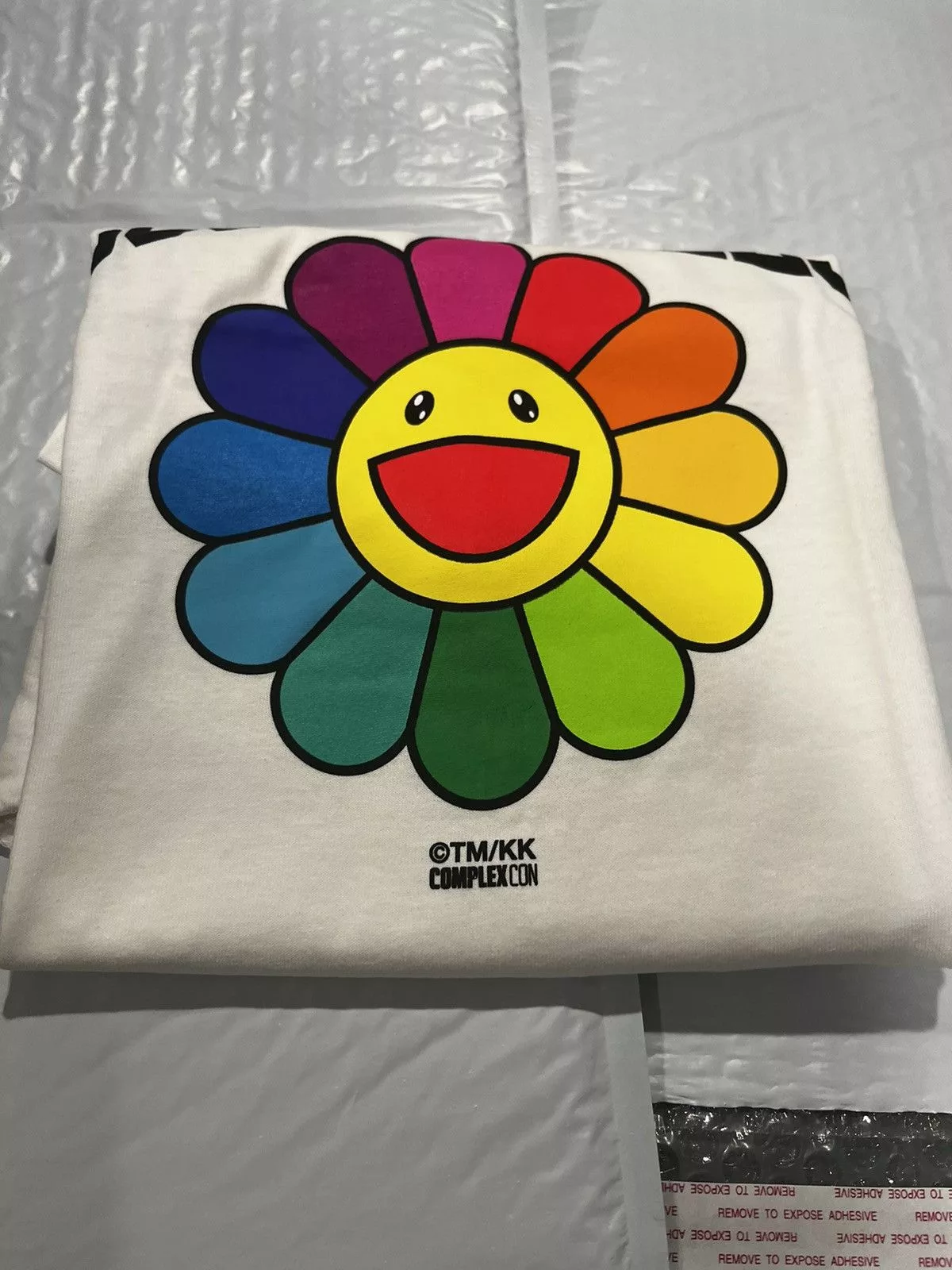 Complex Short Sleeve T Shirts Complex × Takashi Murakami Takashi Murakami Complexcon Los Angeles Flower Tee White