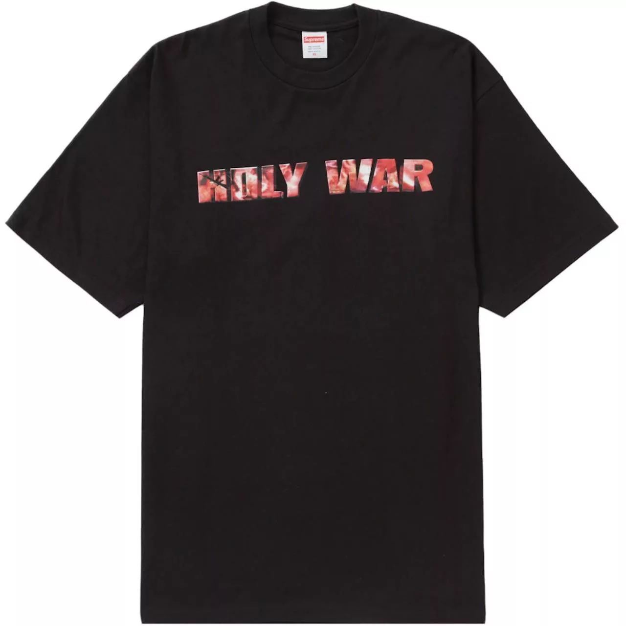 Supreme Short Sleeve T Shirts Supreme Holy War Tee - Black