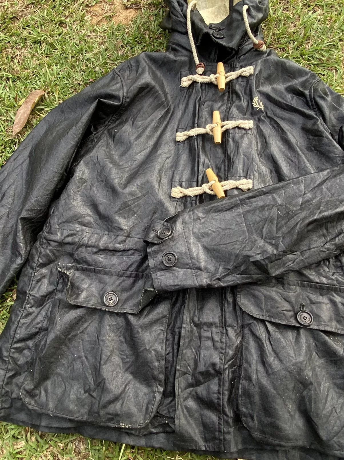 Fred Perry Light Jackets Fred Perry Barbour Utility Waxed Jacket Black