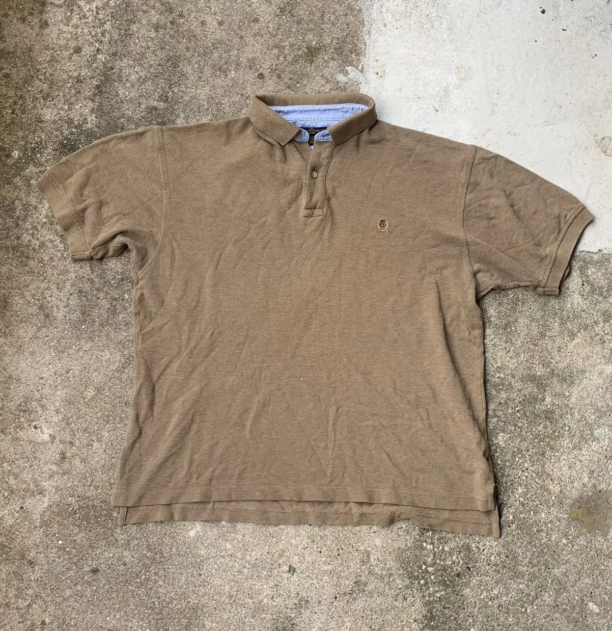 Tommy Hilfiger Polos Tommy Hilfiger × Vintage Vintage Tommy Hilfiger polo shirt size large Brown Streetwear