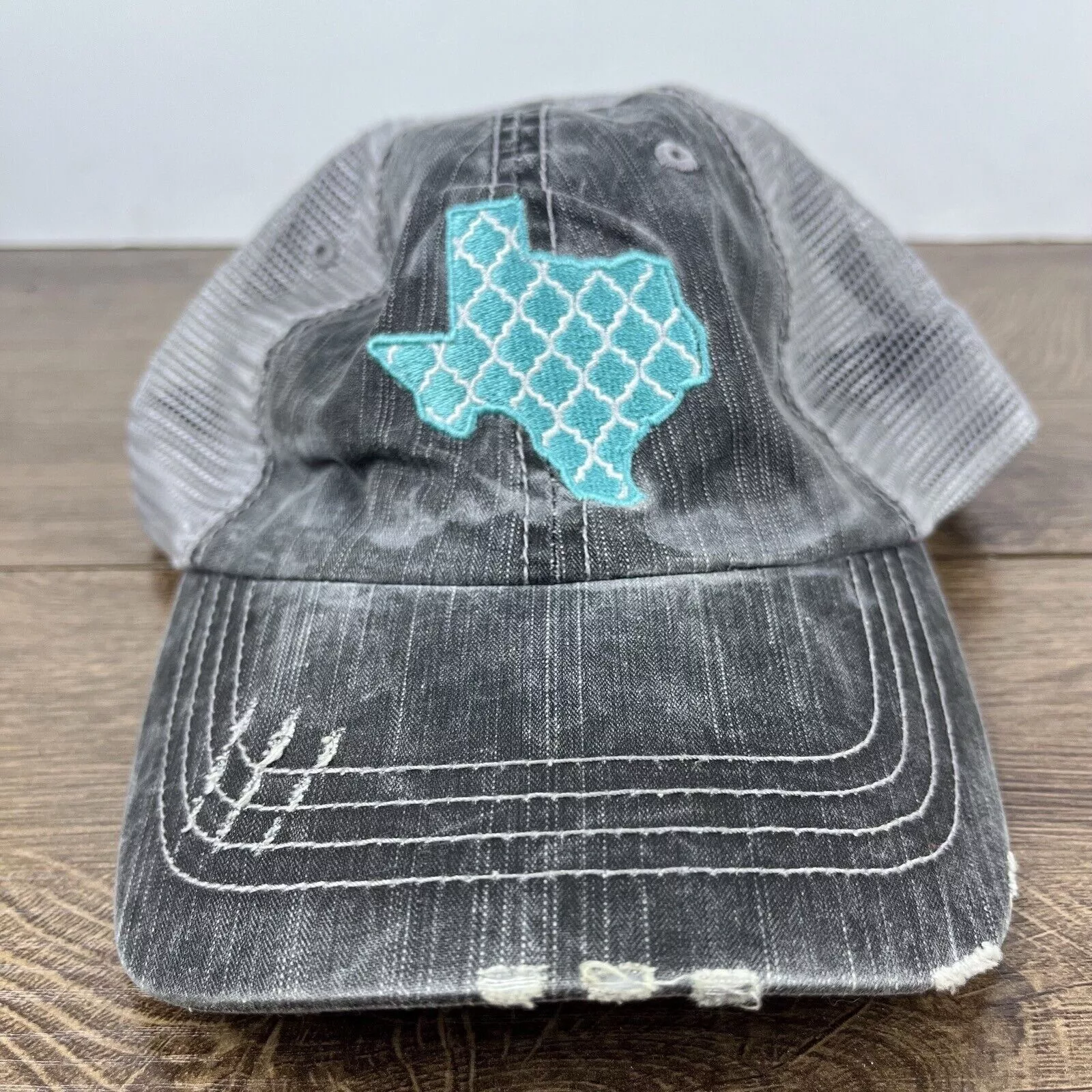 Other Hats Other Texas Hat Texas State Shape Hat Gray Adjustable Hat Gray Adu