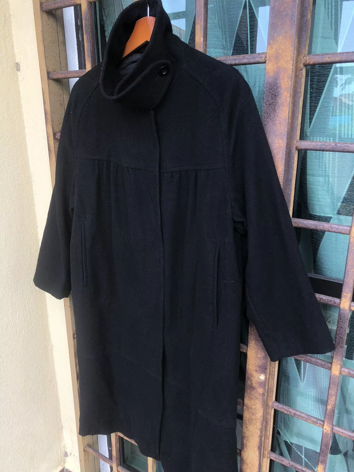 Dries Van Noten Coats Dries Van Noten Wool Long Coat Black