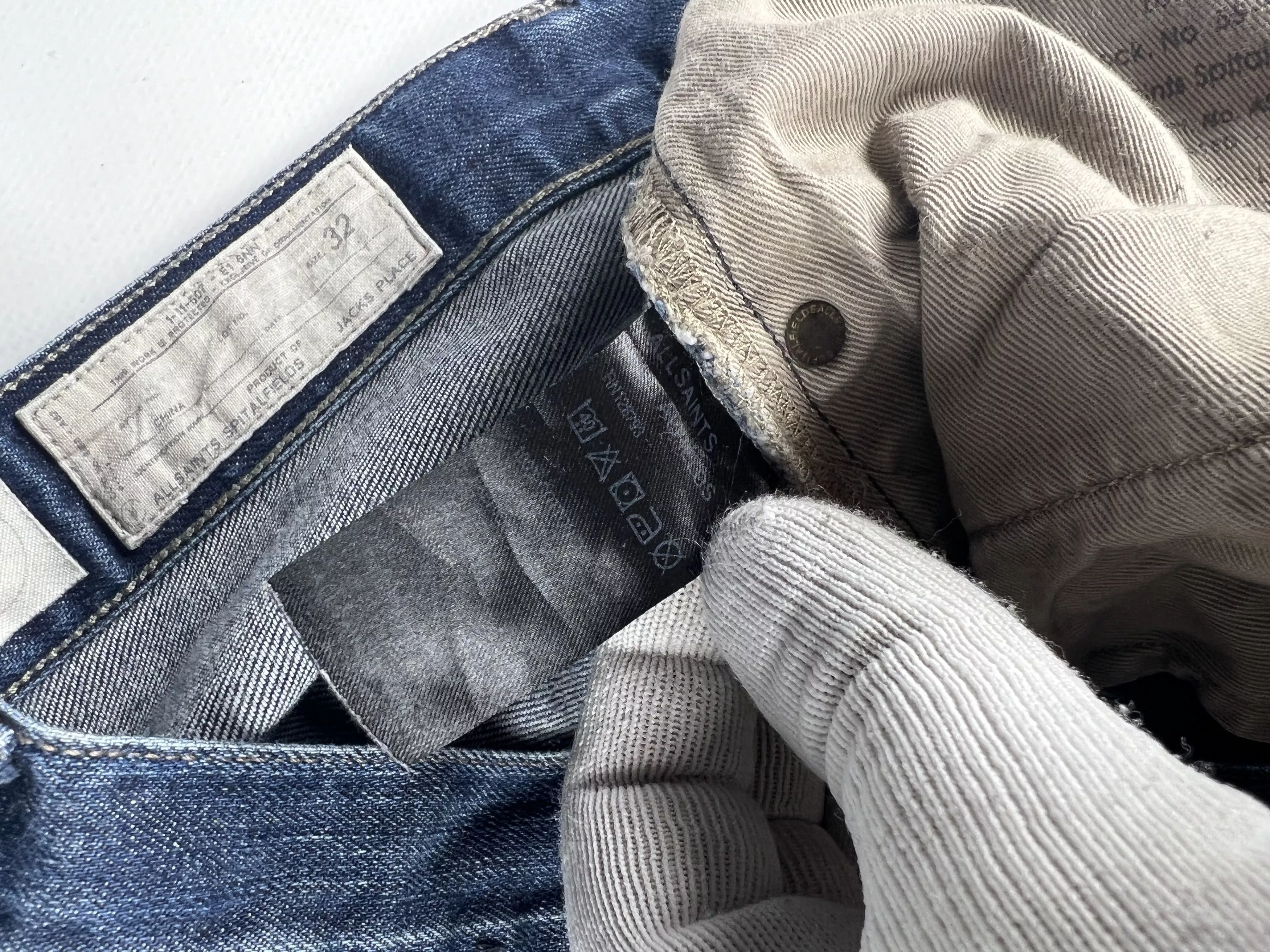 Vintage Allsaints Denim Jeans Blue