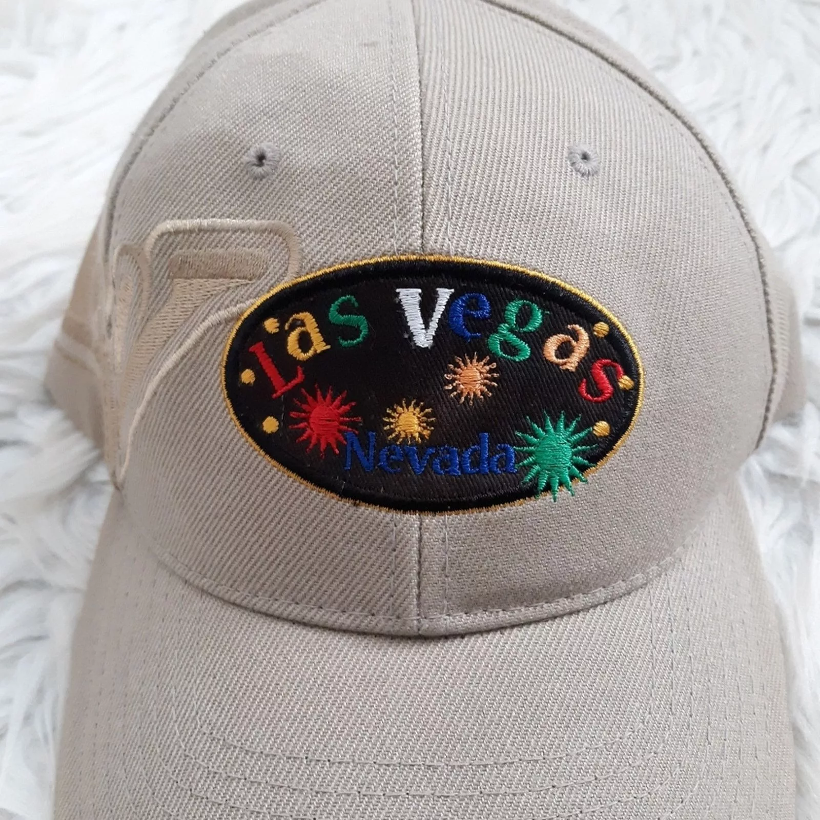 Other Hats Other Embroidered Las Vegas Hat Brown